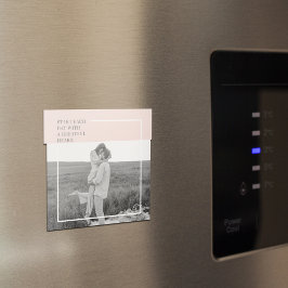 Íman Presente Adorável da Família Rosa Pastel Foto Mode