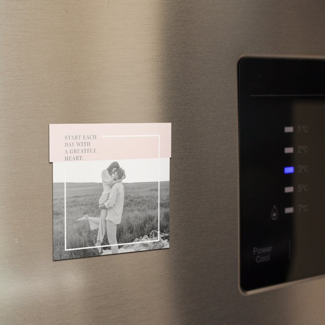 Íman Presente Adorável da Família Rosa Pastel Foto Mode (Criador carregado)