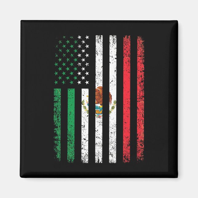 Íman Presente da Bandeira do México 4 de Julho EUA Amer (Frente)