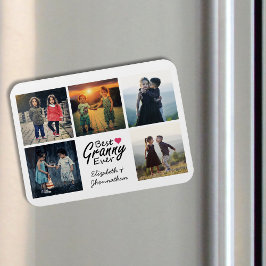 Íman Presente da melhor vovó de colagem de fotos de tod