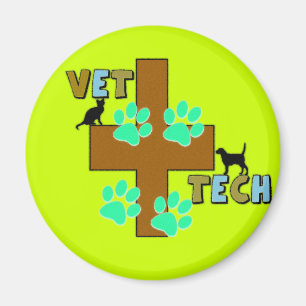Íman Presente da tecnologia do veterinário