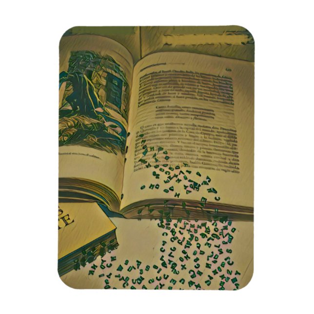 Íman Presente de amante de biblioteca (Vertical)