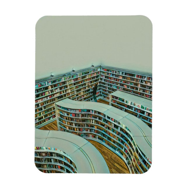 Íman presente de amante de leitura legal (Vertical)