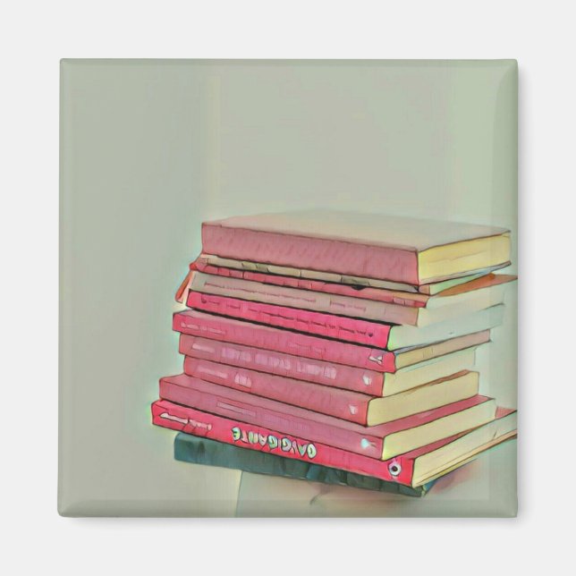 Íman presente de amante de livros legal (Frente)