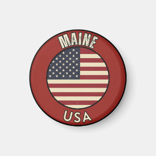 Íman Presente de Amor pelo Maine - Lindo Souvenir do Es