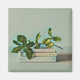 Íman presente de aniversário da biblioteca