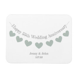 Íman presente de aniversário de casamento do 55º aniver