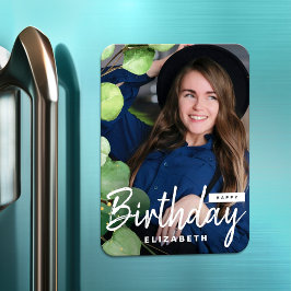 Íman Presente de aniversário de Eucalyptus Elegante mod