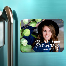 Íman Presente de aniversário de Eucalyptus Elegante mod