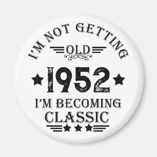 Íman presente de aniversário de vintage personalizado