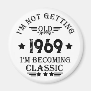 Íman presente de aniversário de vintage personalizado