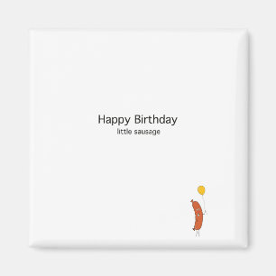 Íman Presente de aniversário, feliz aniversário pequena