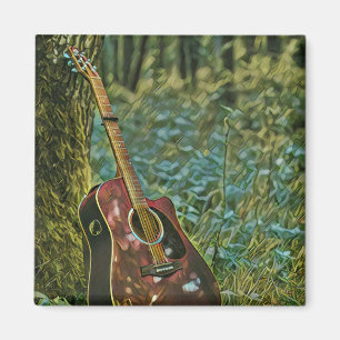 Íman Presente de aniversário guitarrista