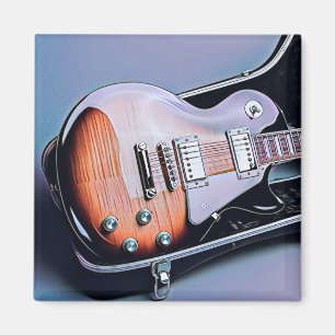 Íman Presente de aniversário guitarrista da Vintage
