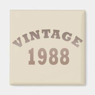 Íman Presente de aniversário vintage elegante nascido e