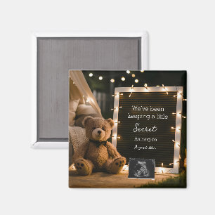 Íman Presente de anúncio de gravidez Teddy Bear Cozy Ni
