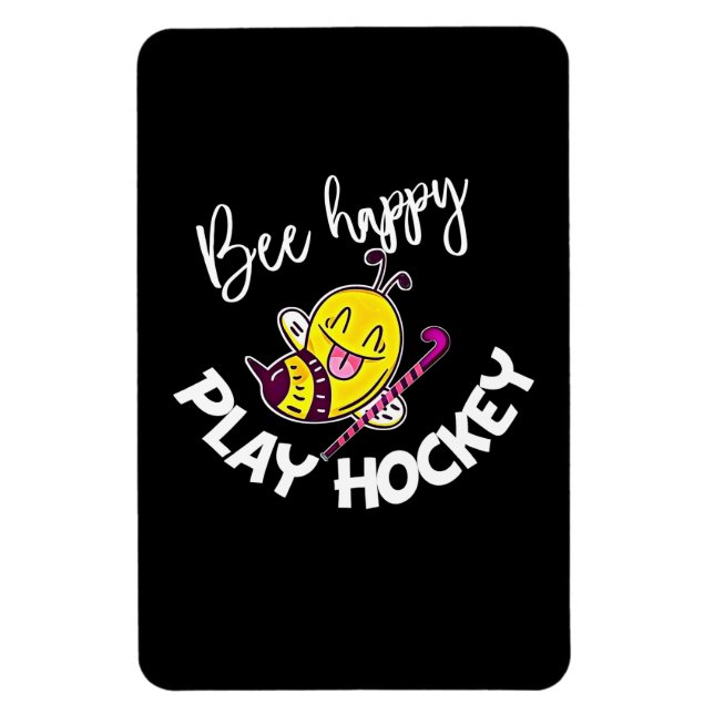 Íman Presente de apicultor | Bebe Happy Play Hockey (Vertical)
