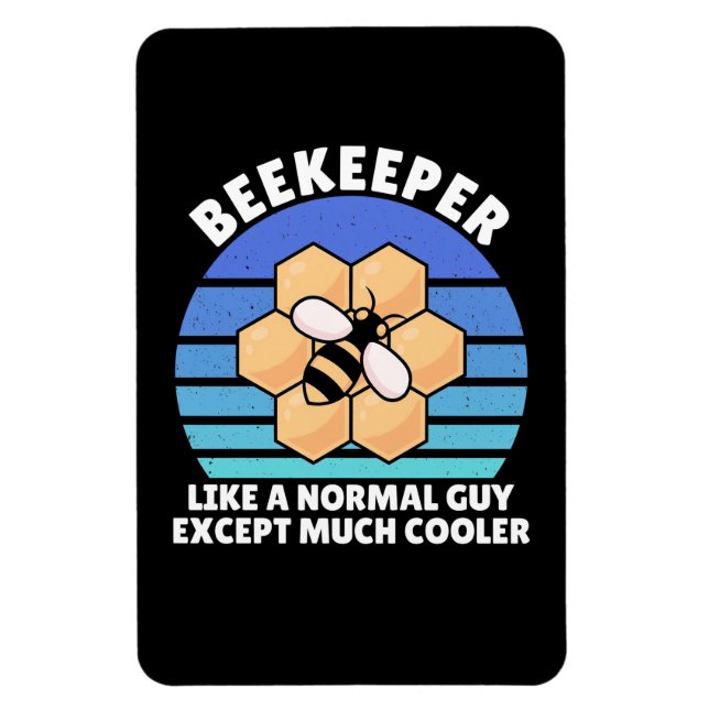 Íman Presente de apicultor | Beekeeper Retro Vintage (Vertical)
