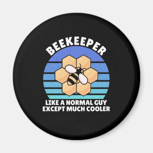 Íman Presente de apicultor Beekeeper Retro Vintage