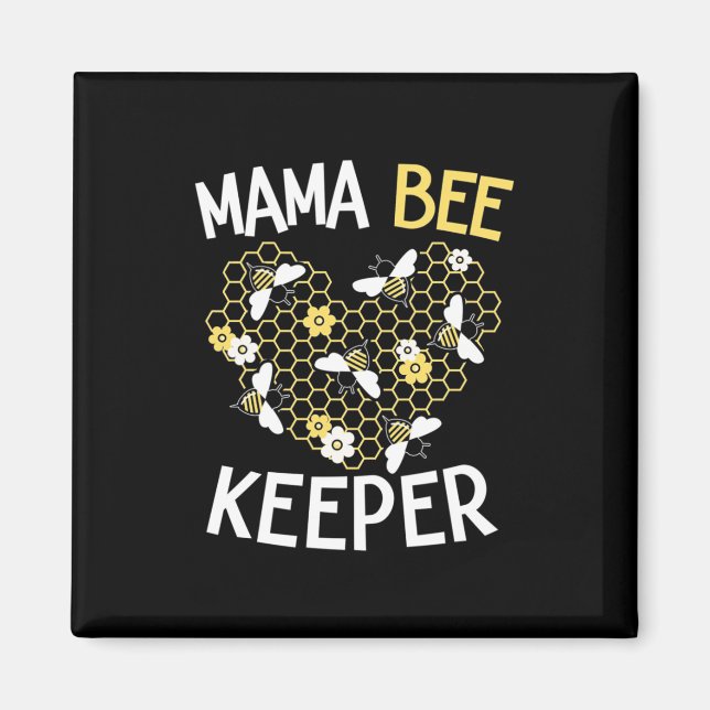 Íman Presente de apicultor | Mama Bee Keeper (Frente)