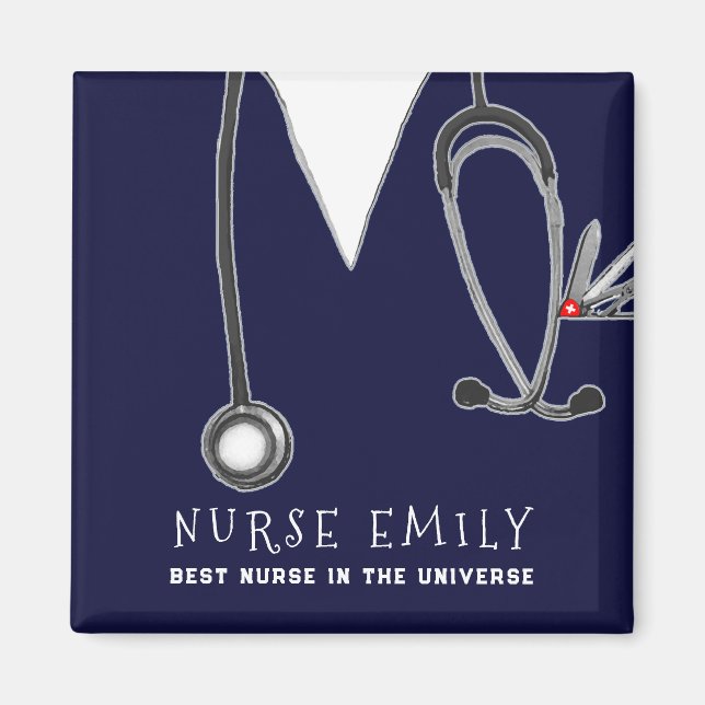 Íman Presente de Apreciação de Enfermeiro (Frente)