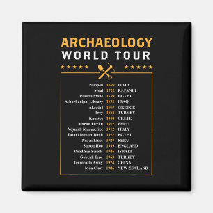 Íman Presente de Arqueólogo Tour Mundial de Arqueologia