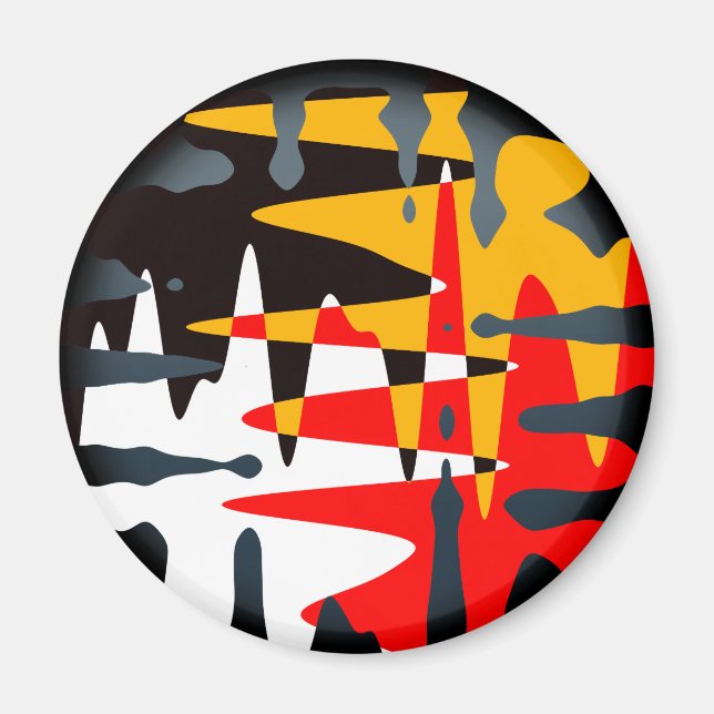 Íman Presente de Arte Nativa Espiritual das Primeiras N (Frente)