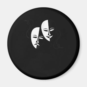Íman Presente de Ator de Máscaras de Tragédia de Com