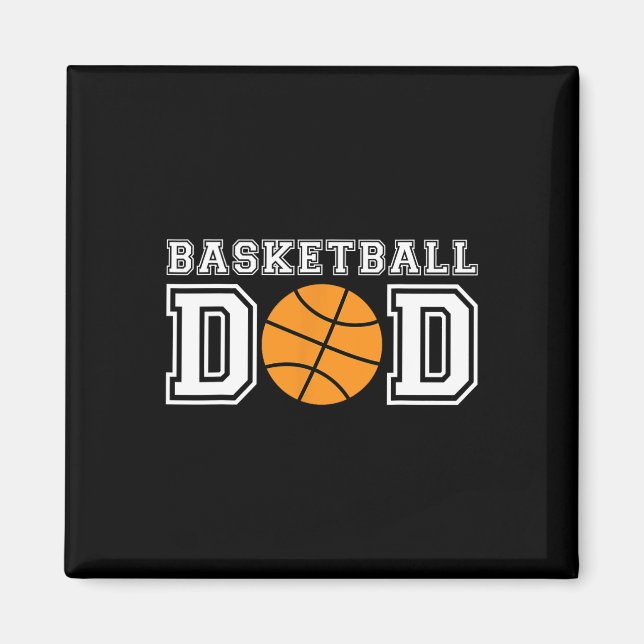 Íman Presente De Basquete De Pai De Basquete Para Padre (Frente)