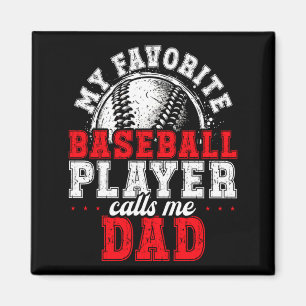 Íman Presente de beisebol de família combinando Pai Fot