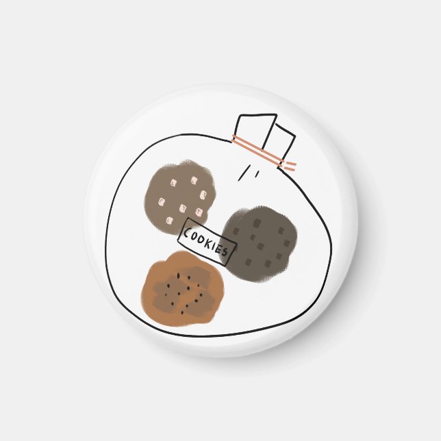 Íman Presente de Biscoito com Chips de Chocolate Sortid (Frente)