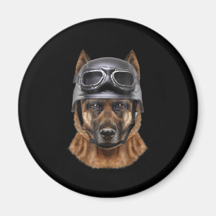 Íman Presente De Capacete De Cão De german shepherd Pa