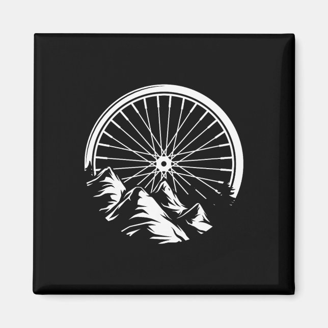 Íman Presente de Ciclismo de Montanha Bicicleta Mtb  (Frente)