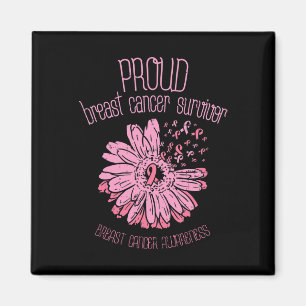 Íman Presente de Consciência do Cancer da Mama Rosa Sob