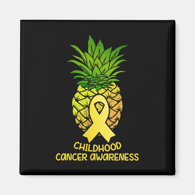 Íman Presente de Consciência do Cancer de Infância do A (Frente)