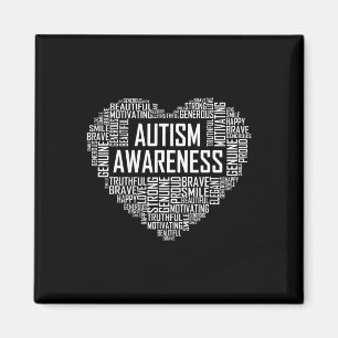 Íman Presente de Conscientização do Autismo Coração Org
