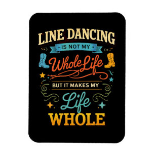 Íman Presente de Dançarino de Dança em Linha para Dança