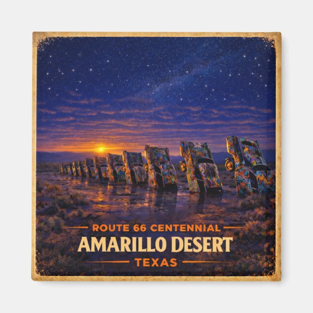 Íman Presente de decoração de geladeira no deserto da R (Frente)