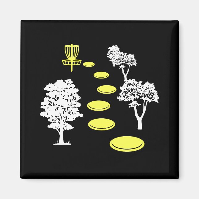 Íman Presente de Disc Golf Woods para Disc Golfer (Frente)