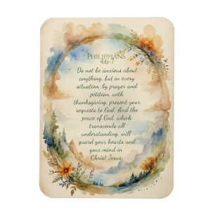 Íman Presente de Encorajamento Cristão Filipenses 4:6–7
