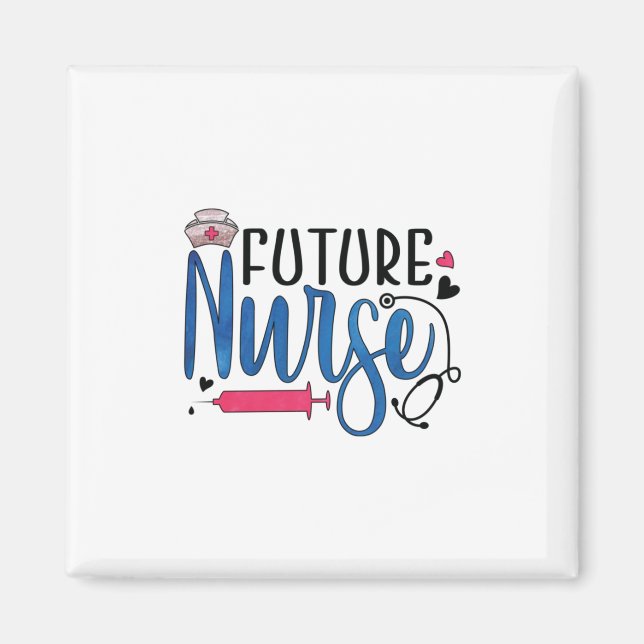 Íman Presente de Enfermeira | Enfermeiros Futuros (Frente)