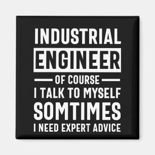 Íman Presente de Engenheiro Industrial Engraçado
