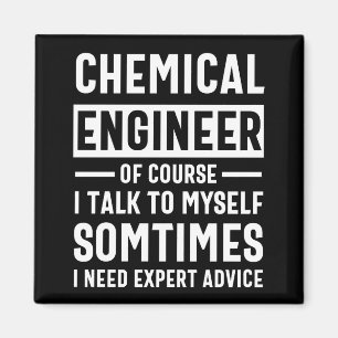 Íman Presente de Engenheiro Químico Engraçado