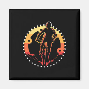 Íman Presente de engrenagem de bicicleta vintage mascul