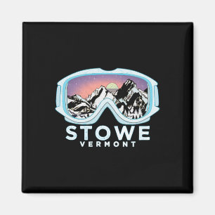 Íman Presente de Esqui de Neve Stowe Ski Design Stowe, 