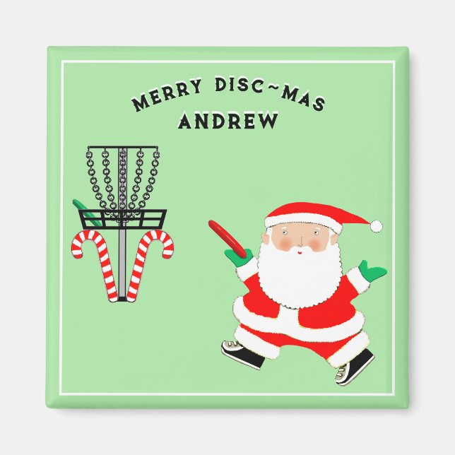 Íman Presente de Férias de Disc Golf (Frente)