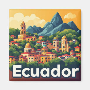 Íman Presente de Férias no Equador para Amantes de Viag