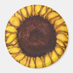 Íman Presente de Flor Cheerful na Imã de geladeira de