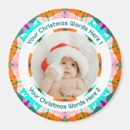 Íman Presente de Foto de Família do Primeiro Natal do B