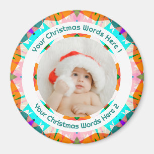 Íman Presente de Foto de Família do Primeiro Natal do B
